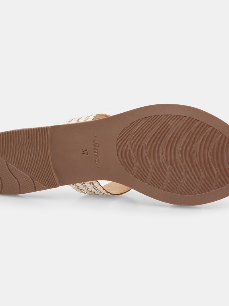 Mules à bandes entrelacées BATA Blanc - Kiabi