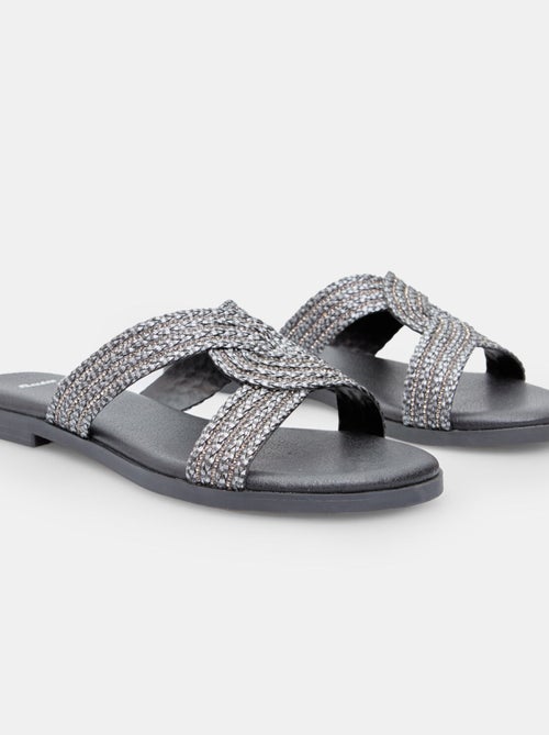 Mules à bandes entrelacées BATA - Kiabi