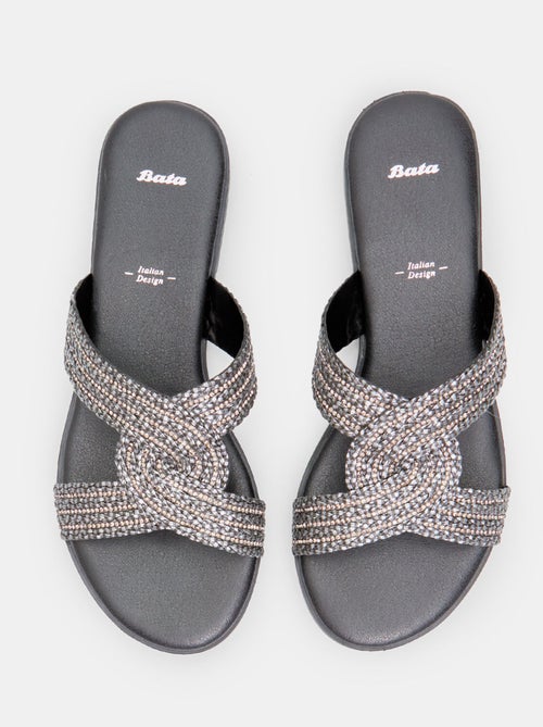 Mules à bandes entrelacées BATA - Kiabi