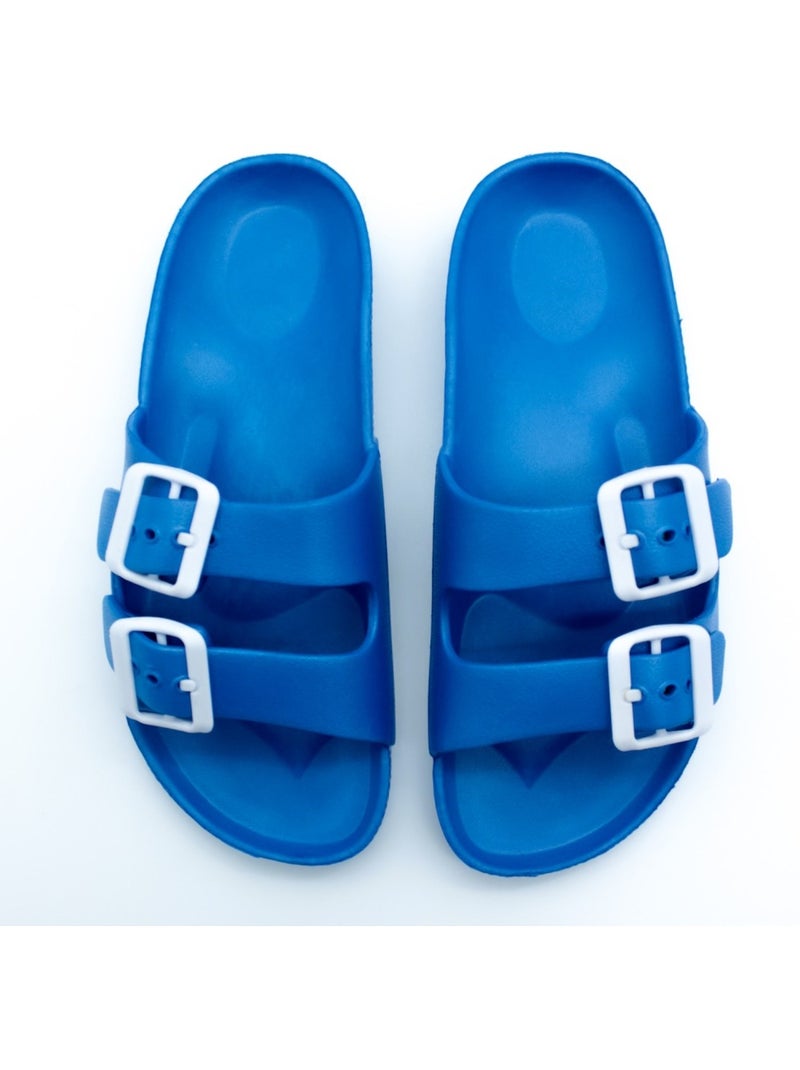 Mules à boucle Kebello Bleu - Kiabi