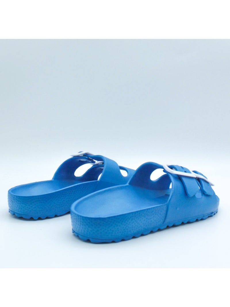 Mules à boucle Kebello Bleu - Kiabi