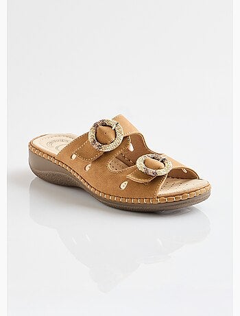 Mules à boucles largeur confort - Afibel