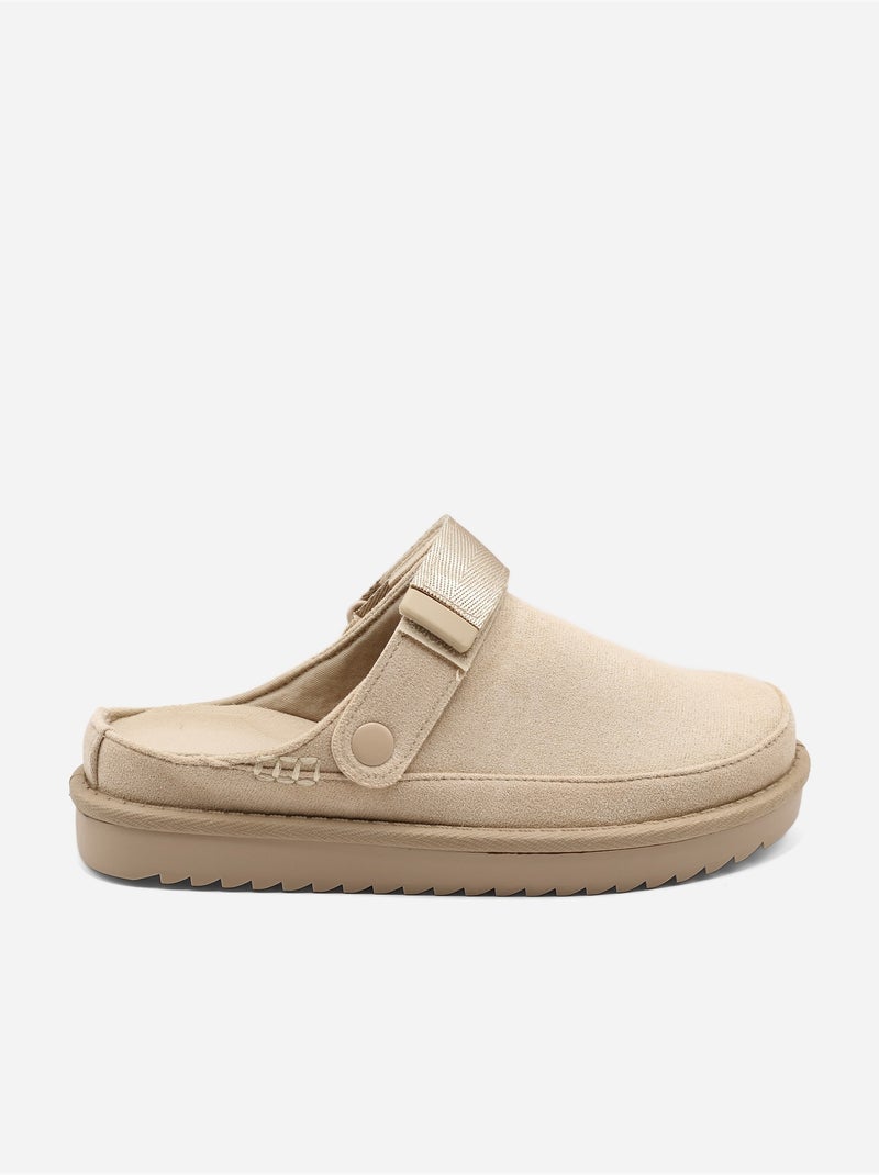 Mules à bride Beige - Kiabi