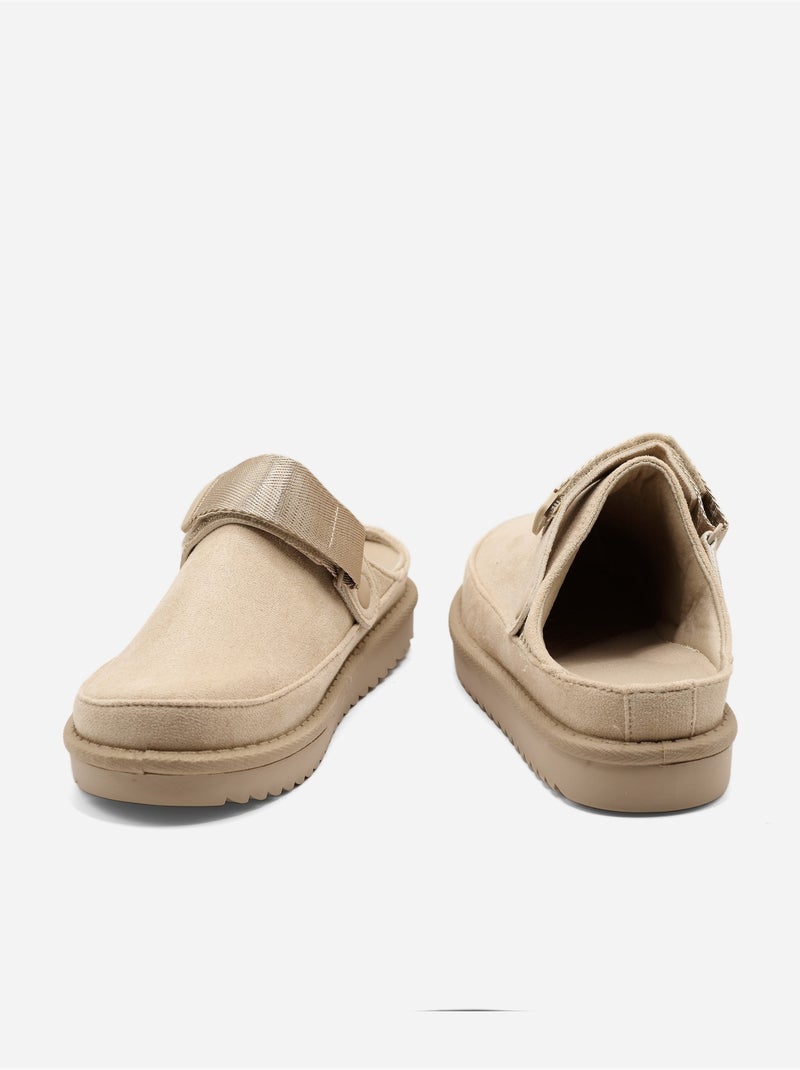 Mules à bride Beige - Kiabi