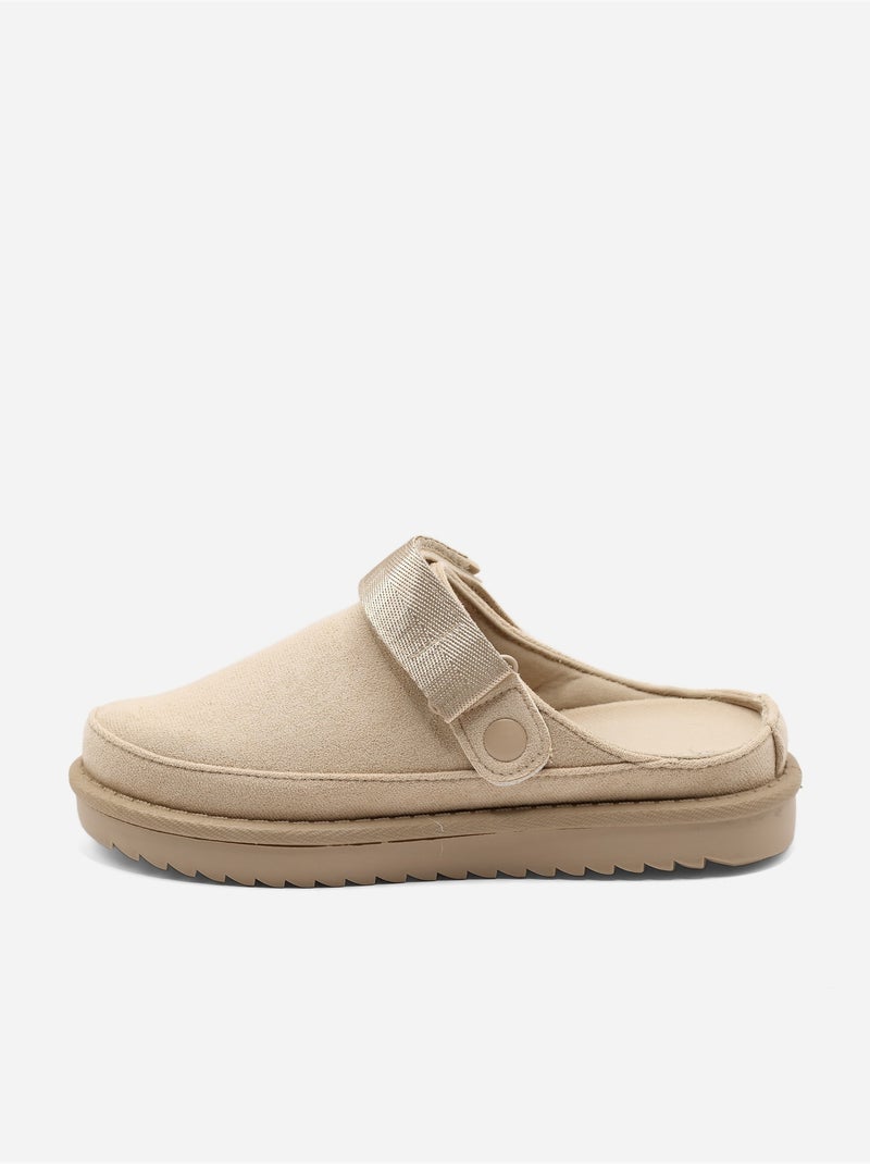 Mules à bride Beige - Kiabi