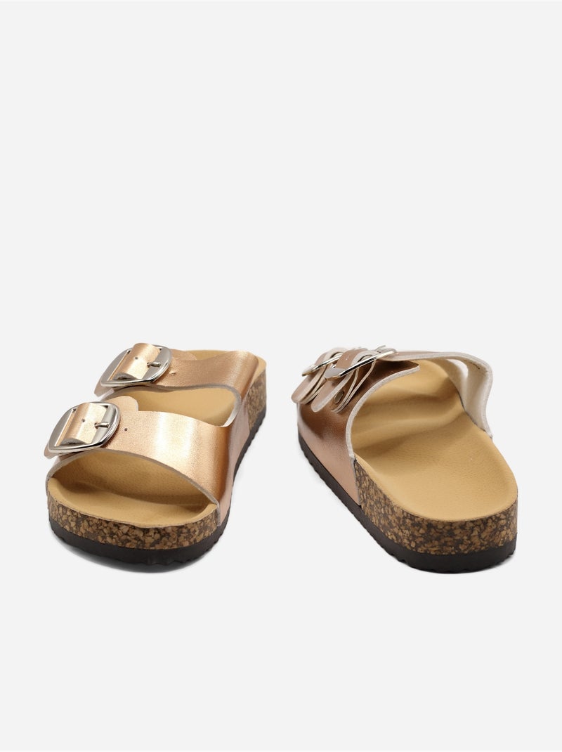 Mules à bride double - C M Champagne - Kiabi