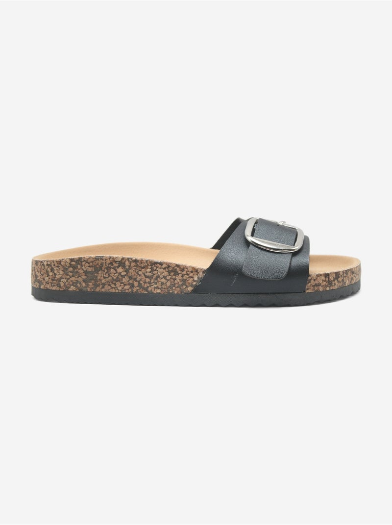 Mules à bride Noir - Kiabi