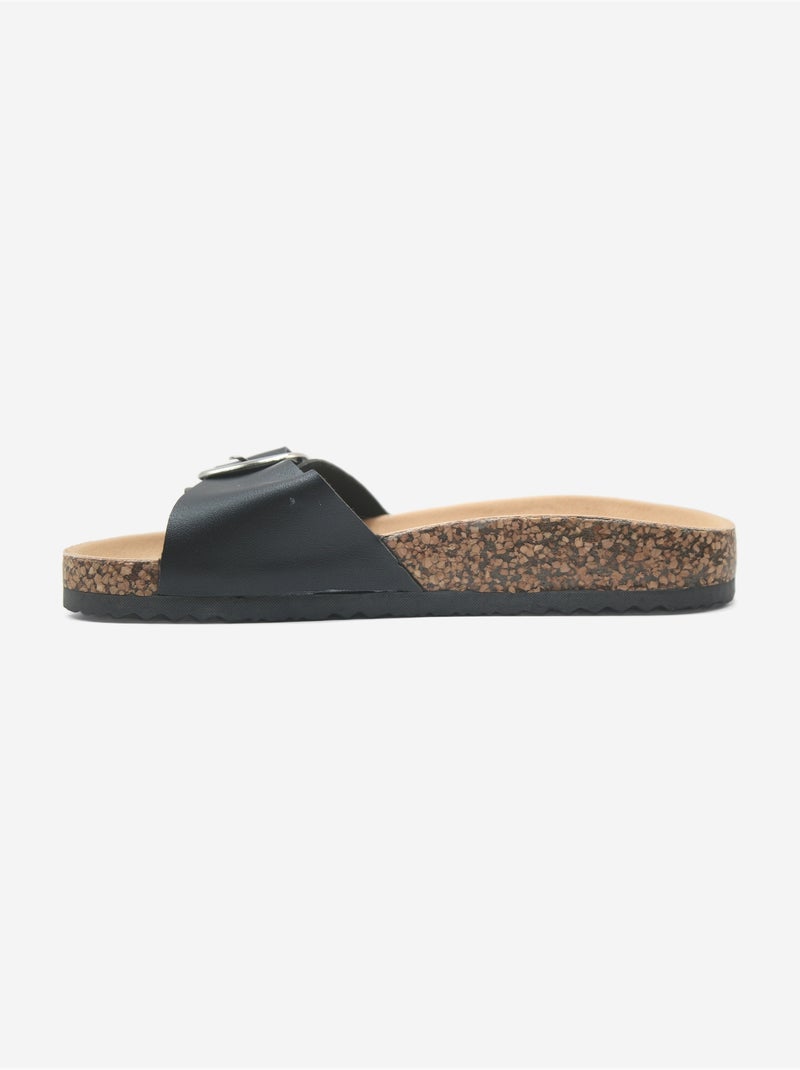 Mules à bride Noir - Kiabi