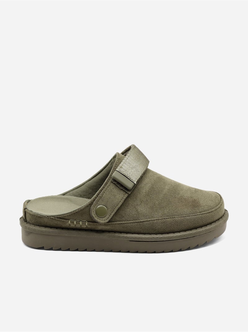 Mules à bride Vert - Kiabi
