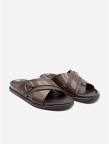 Mules à brides croisées