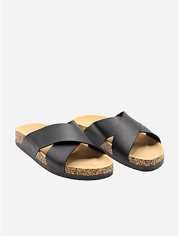 Mules à brides croisées