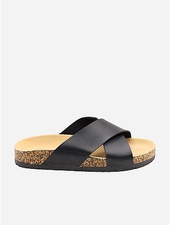 Mules à brides croisées