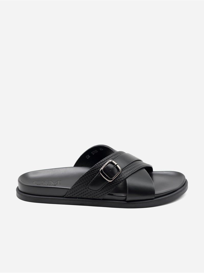 Mules à brides croisées Noir - Kiabi