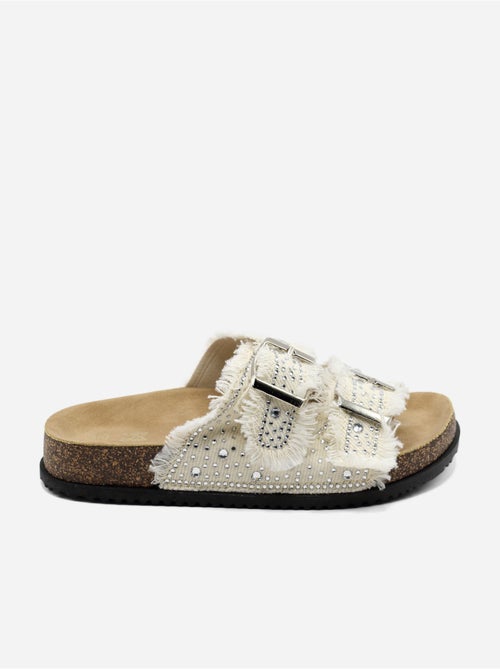 Mules à détail strass - Doremi - Kiabi