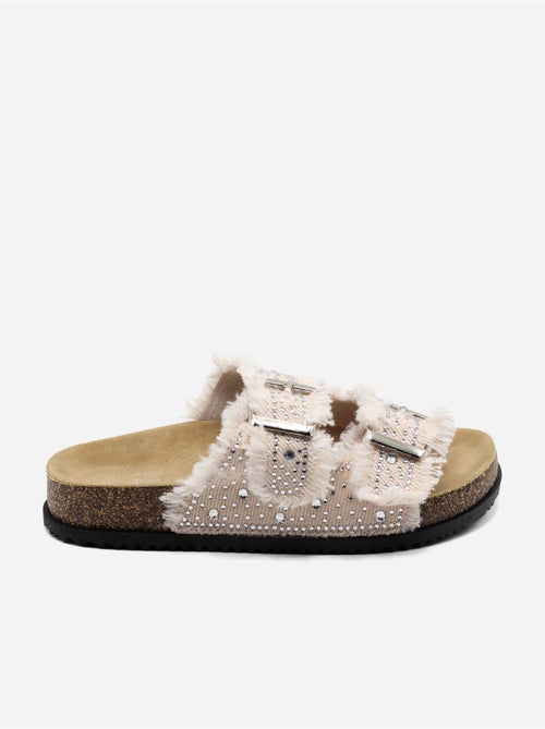 Mules à détail strass - Doremi - Kiabi