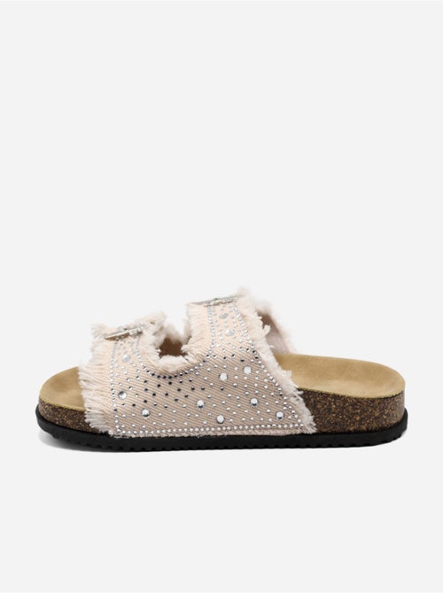 Mules à détail strass - Doremi - Kiabi