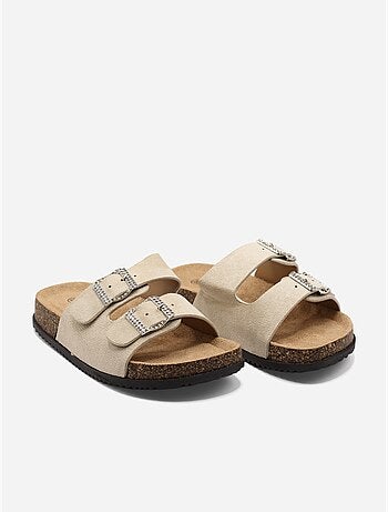 Mules à détail strass