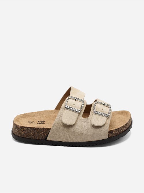 Mules à détail strass - Kiabi