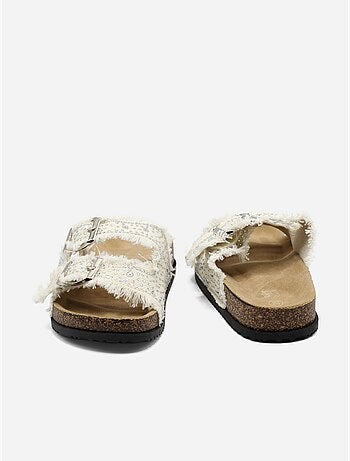 Mules à détail strass