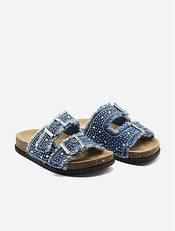 Mules à détail strass