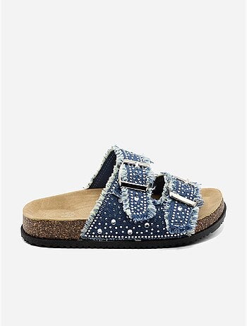 Mules à détail strass