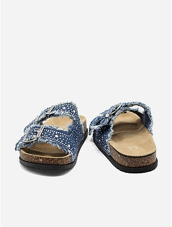 Mules à détail strass