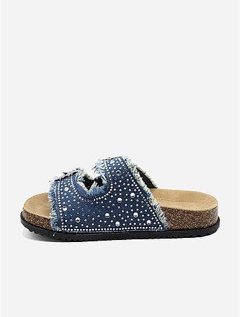 Mules à détail strass