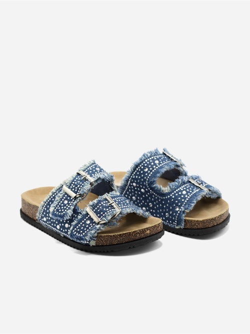 Mules à détail strass - Kiabi