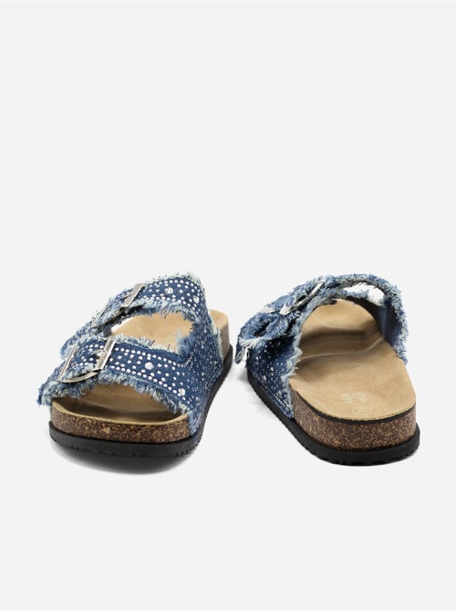 Mules à détail strass - Kiabi