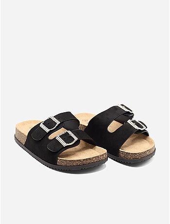 Mules à détail strass