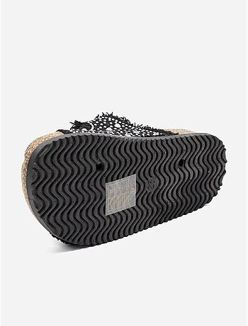 Mules à détail strass