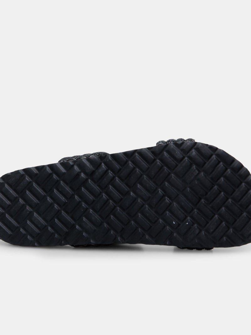 Mules à double bande BATA Noir - Kiabi