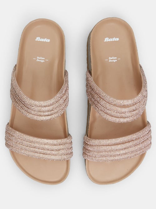 Mules à double bande BATA - Kiabi