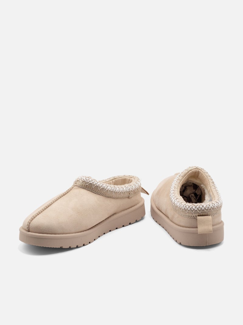 Mules à enfiler - C M Beige - Kiabi