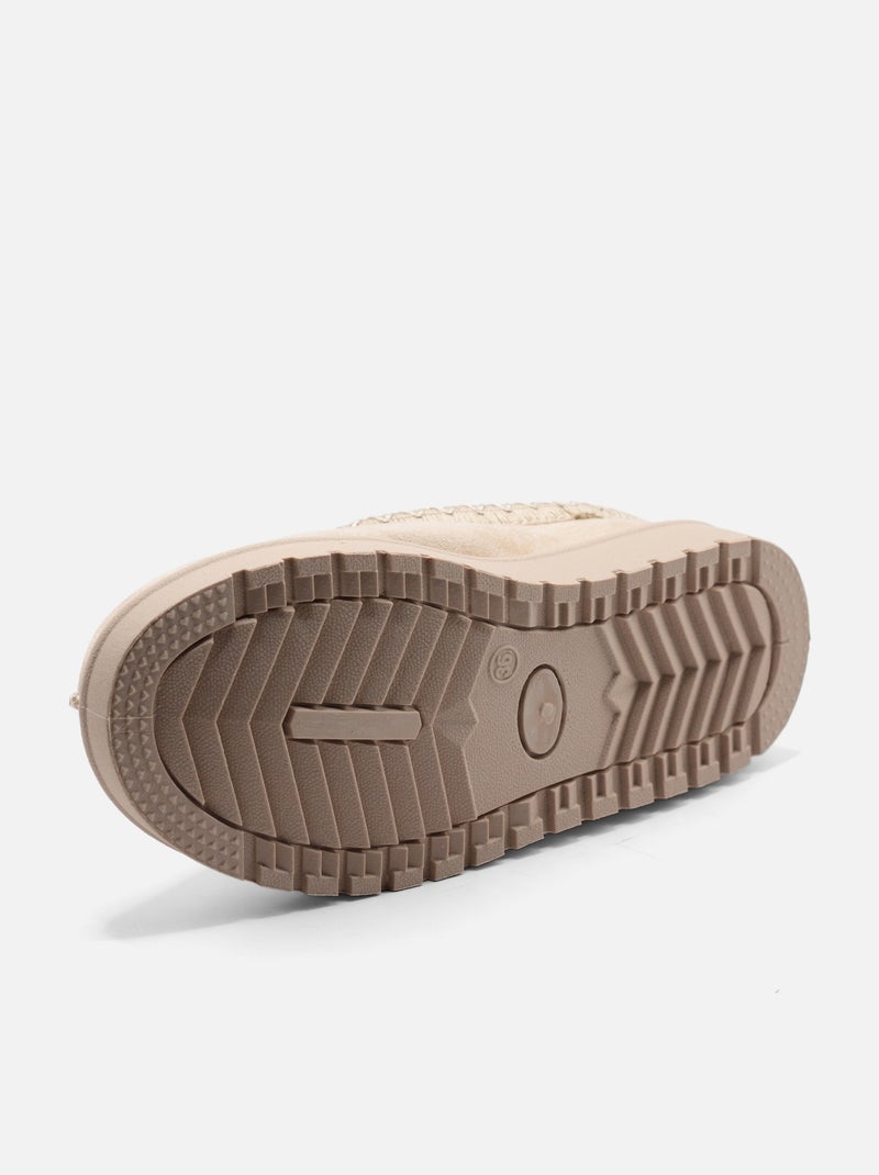 Mules à enfiler - C M Beige - Kiabi