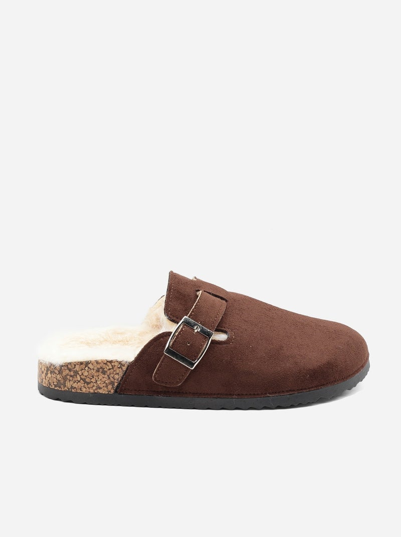 Mules à enfiler - C M Marron - Kiabi