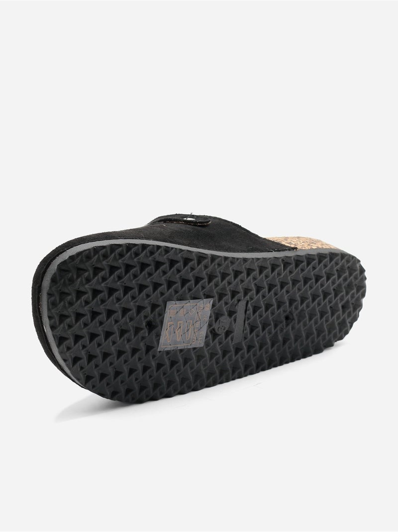 Mules à enfiler - C M Noir - Kiabi