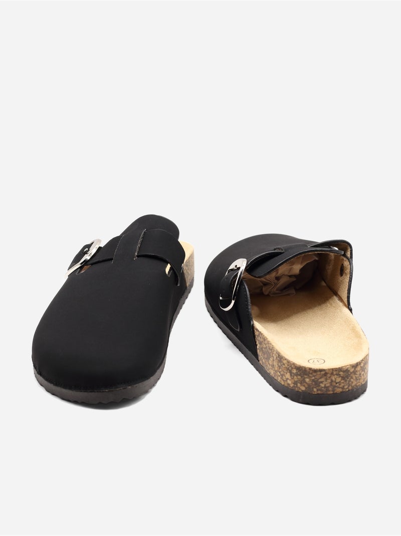 Mules à enfiler - C M Noir - Kiabi