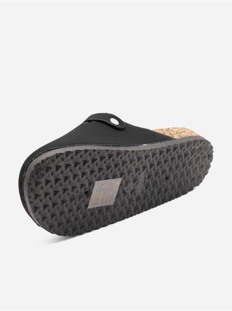 Mules à enfiler - C M Noir - Kiabi