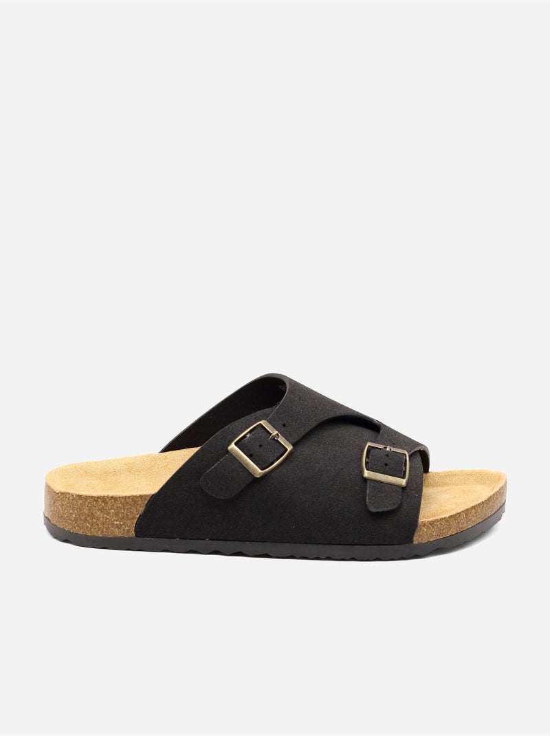 Mules à enfiler - C M Noir - Kiabi