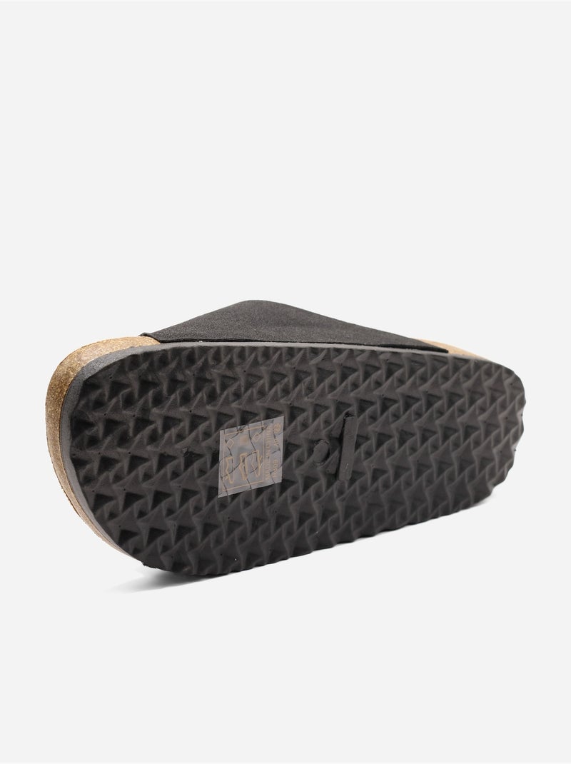 Mules à enfiler - C M Noir - Kiabi