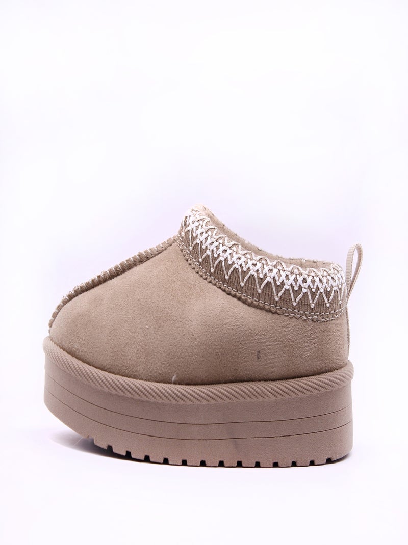 Mules à enfiler Beige - Kiabi