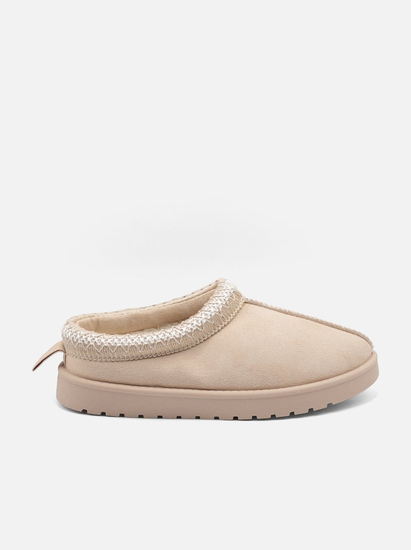 Mules à enfiler Beige - Kiabi