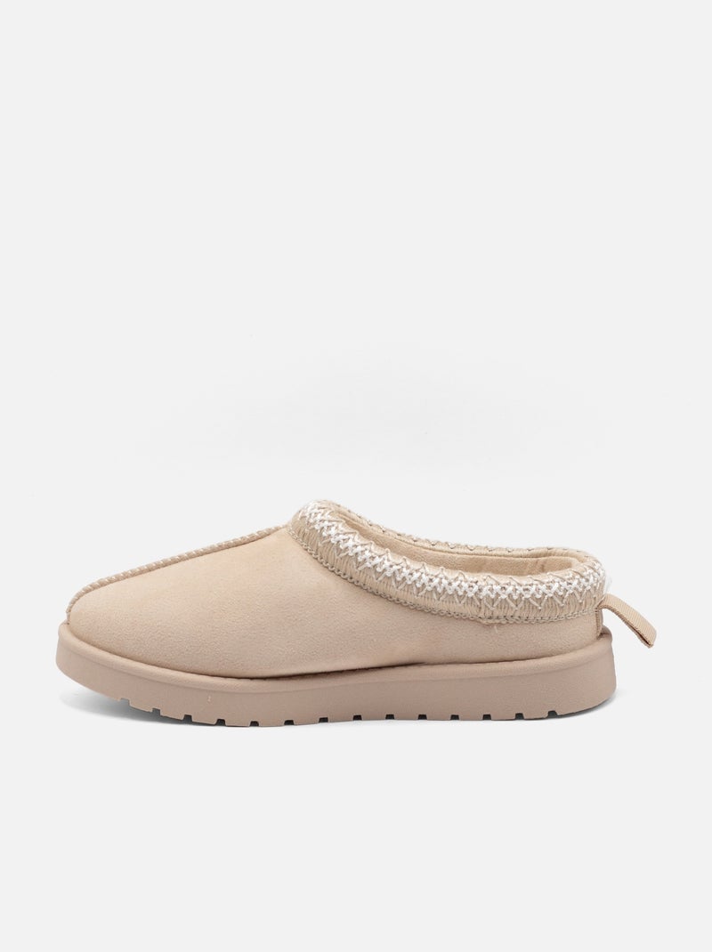 Mules à enfiler Beige - Kiabi