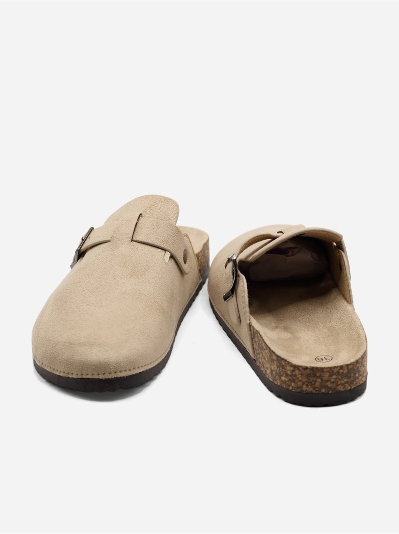 Mules à enfiler Beige - Kiabi
