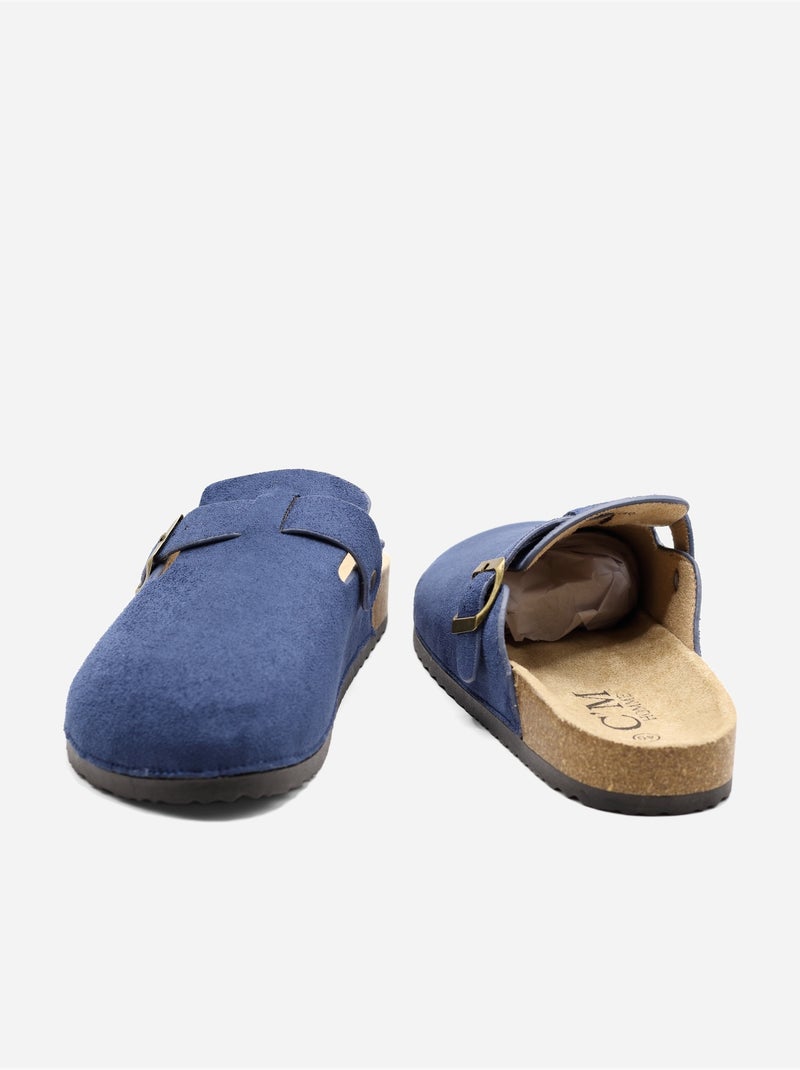 Mules à enfiler Bleu foncé - Kiabi