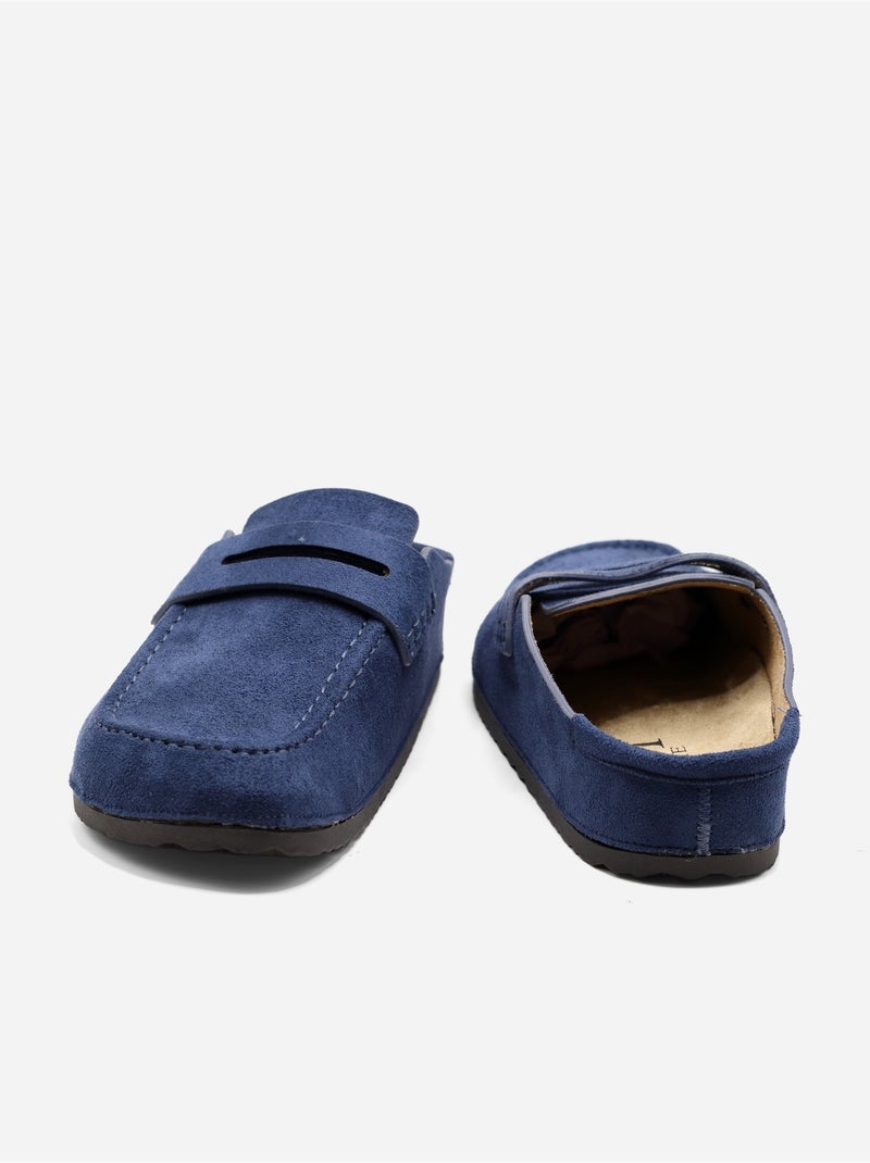 Mules à enfiler Bleu - Kiabi