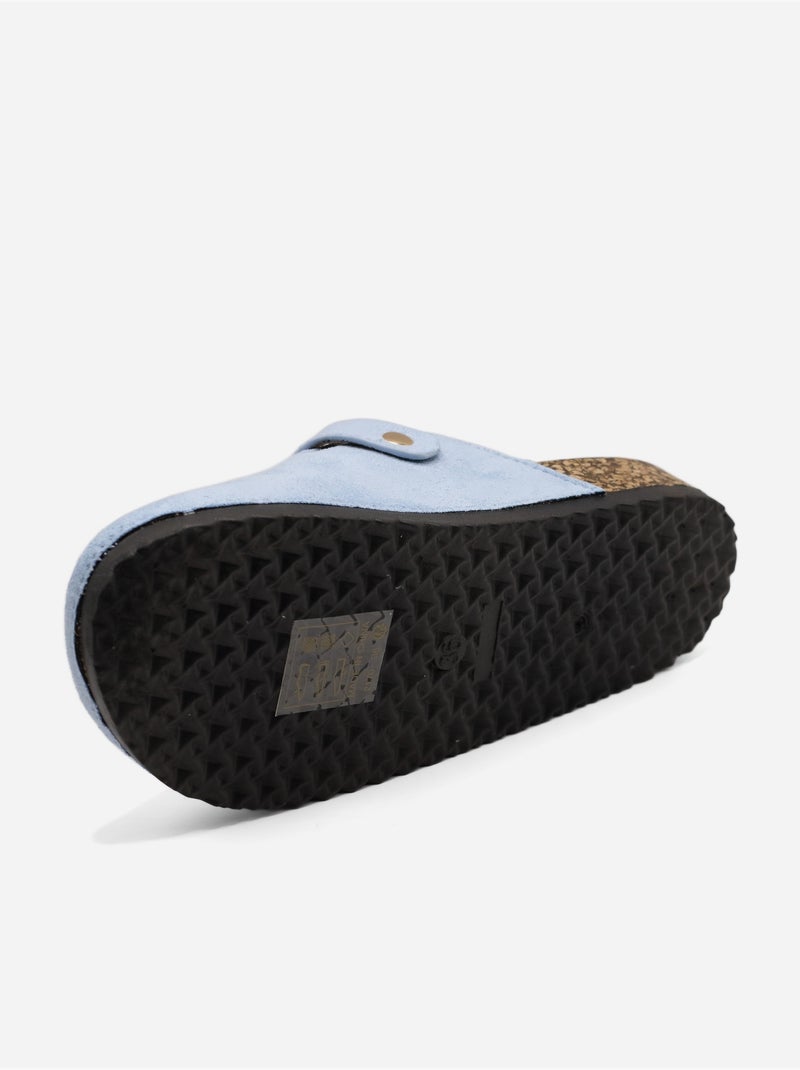 Mules à enfiler Bleu - Kiabi