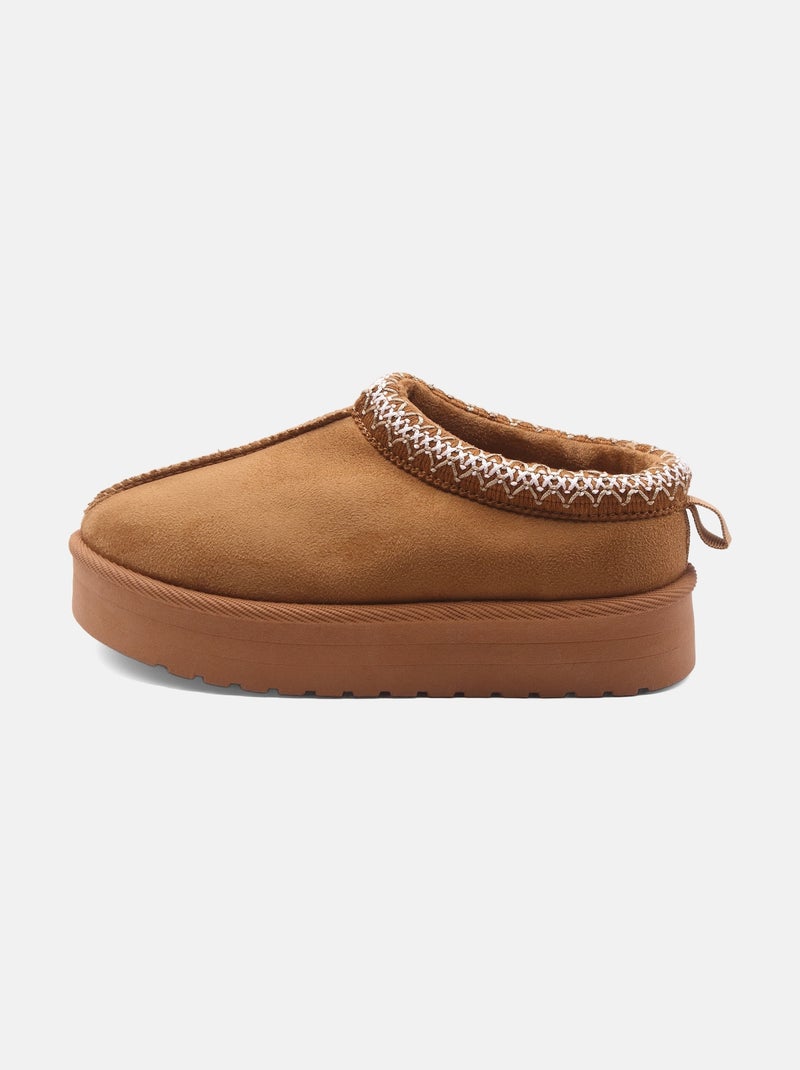 Mules à enfiler Camel - Kiabi