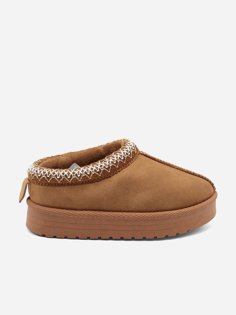 Mules à enfiler Camel - Kiabi